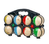 Spetebo Boule in legno Set con borsa per il trasporto - 8 sfere di legno - Boccia Petanque Giardino Gioco di lancio Bambini