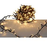 Spetebo Catena luminosa a LED per albero di Natale, con 1800 LED, 36 m, luce bianca calda, con chip di memoria e 8 funzioni, per interni ed esterni