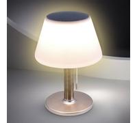 Spetebo Lampada da tavolo a LED a energia solare, luce bianca calda, 27 x 19 cm, per esterni, con 3 livelli di luminosità, illuminazione da tavolo, senza fili, per esterni, impermeabile