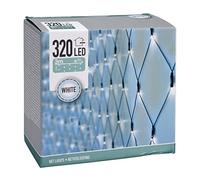 Spetebo Rete Luminosa a LED con 320 LED, Luce Bianca Fredda, per Interni ed Esterni, 3 x 1,5 m, cablata con Spina di Alimentazione