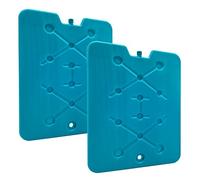 Spetebo Set di 2 piatti XXL - 32 x 25 cm / 780 ml - 2 pezzi elemento refrigerante in blu - confezione refrigerante grande per borsa frigo, campeggio, picnic