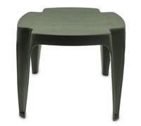 Spetebo Sgabello da giardino in plastica, 38 x 38 cm, colore: verde, tavolino da giardino quadrato, multiuso