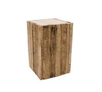 Spetebo Sgabello rettangolare in legno, 30 x 20 cm
