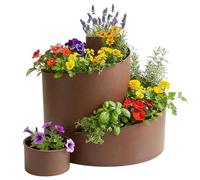 Spetebo Spirale per erbe aromatiche in metallo, 58,5 x 43 x 41 cm, per piante e piante