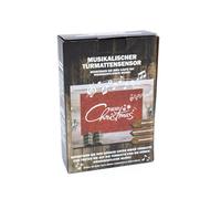Spetebo Tappetini con sensore musicale di Natale con 2 canzoni - 33 x 24 cm - Sensore di pedana musicale per ogni tappetino - Campanello di Natale - Tappetino campanello con canti natalizi