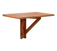 Spetebo - Tavolo da balcone in legno di eucalipto, 60 x 40 cm, pieghevole