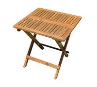 Spetebo - Tavolo da giardino in legno di eucalipto - 50 x 50 cm