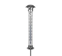 Spetebo Termometro da esterno XXL con luce solare, 112 cm, classico