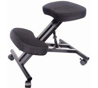 Spetedo - Sedia ergonomica per computer, con poggia-ginocchia, rotelle, rivestimento in tessuto imbottito, altamente regolabile