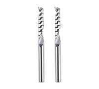 SpeTool 2 frese in alluminio da 6 mm, fusto VHM, fresa in alluminio, 32 mm, lunghezza di taglio, fresa CNC, fresa per legno, fresa superiore per alluminio, acrilico, plastica