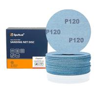 SpeTool Dischi abrasivi anti-blocco da 15,2 cm, grana 120, set da 30 pezzi, in ceramica ossido di alluminio, ideali per progetti in legno, cartongesso, metallo e resina epossidica