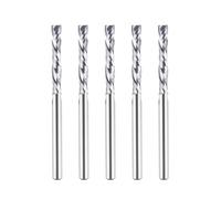 SpeTool - Fresa a spirale per fresa a compressione, taglio su e giù, diametro di taglio 1/8", gambo 22 mm, lunghezza di taglio HRC55, in carburo solido, CNC, per intaglio del legno, 5 pezzi
