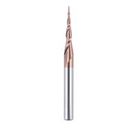 SpeTool Fresa conica fresa taglierina 6 mm raggio 0,25 mm fresa CNC in carburo di tungsteno 5,2 gradi con rivestimento HSi fresa incisione per scultura in 2D e 3D nella lavorazione del legno