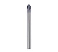 SpeTool Fresa per Smusso CNC 3 Flauti per Scanalatura a V 90 Gradi - TiAlN Rivestimento in Carburo Solido di Tungsteno - Diametro Gambo 4mm per Legno e Incisione