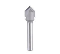 SpeTool Fresa per Smusso Fresa CNC per Incisione 2 Flauti Fresa per Scanalatura a V 90 Gradi in Carburo Solido di Tungsteno Diametro Gambo 6mm Diametro di taglio 12mm Frese per Legno Smussi Incidere