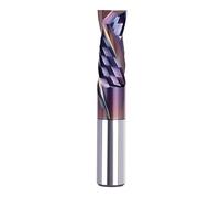 SpeTool Punta per router a compressione a spirale con rivestimento gambo da 1/2 pollice diametro di taglio 1-1/4 extra lunga 7,6 cm in carburo solido fresa per fresa a spirale Douwn per intaglio del