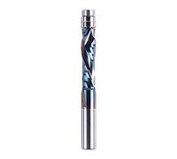 SpeTool Up&Down Fresa 8 mm di Diametro dell'Attacco Compressione Spirale 32 mm di Lunghezza di Taglio per Rifilare SPE-X Rivestimento Scanalata a Fresa per Legno con Doppio Cuscinetto