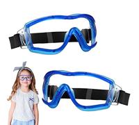 Spetsbst Confezione da 2 occhiali protettivi per bambini, con resistenza al vento, anti-appannamento, per nerf/laboratorio, giochi di tiro, battaglia d'acqua (blu)