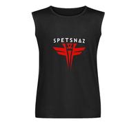 Spetsnatz Russian Special Force Logo Sleeveless T-Shirt Man's Fashion Black Vest Tops Unisex Tank Tees XL
