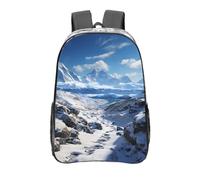 Spettacolare montagne innevate trasparente zaino resistente in PVC trasparente zaino per concerti lavoro viaggio zaino da viaggio, trasparente, taglia unica, zaini da viaggio