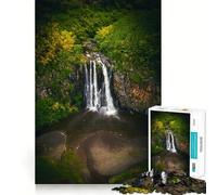 Spettacolo a cascata,puzzle da 1000 pezzi per ragazzi,gioco di concentrazione mentale,bordi lisci e tagliati con precisione,ideale come regalo di Natale (38x52cm)