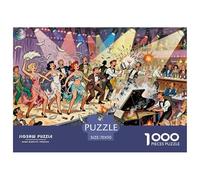Spettacolo Burlesque del Flapper Cabaret Puzzle in Legno Impermeabile DIY Puzzles Da 1000 Pezzi Regali Per Adulti Impossibili Per Decorazioni Domestiche