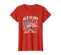 Spettacolo di luci della Vecchia Gloria Maglietta, Donna, Rosso, 3XL