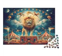 Spettacolo leone circo Puzzle 1000 Pezzi In Colori Brillanti, Un Classico Puzzle A Pezzi Per Enigma Di Abilità Logica, Ideale Per Attività in Famiglia, Regalo Per L'inaug