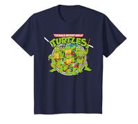Spettacolo retrò Anni '80 con Logo TMNT Turtle Power Teenage Mutant Ninja Maglietta