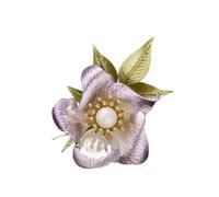 Spettatura Floreale Resistente A Tarnish Calco Artigianato Artigianale Per Spilla Floreale Pallina Ufficio Outdoor Outdoor All Day Indossare La