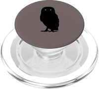 Spettrale Barbagianni Silhouette Minimalista Gothic Night Bird PopSockets PopGrip per MagSafe