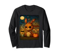Spettrale Carino Halloween Bunny Kawaii Creepy Coniglio Costume Maglia a Manica