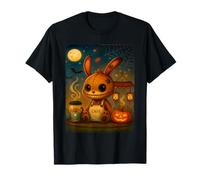 Spettrale Carino Halloween Bunny Kawaii Creepy Coniglio Costume Maglietta