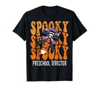 Spettrale Direttore Prescolare Scuola di Halloween Maglietta