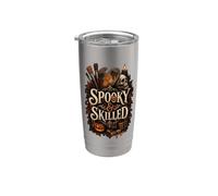 Spettrale e abile artista pittore Halloween Talento creativo Bicchiere termico in acciaio inox doppia parete