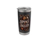 Spettrale e abile artista pittore Halloween Talento creativo Bicchiere termico in acciaio inox doppia parete