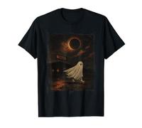 Spettrale Fantasma Skateboarding Eclipse Hotel Halloween Maglietta con Stampa Grafica Economica