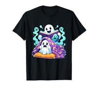 Spettrale Ghost Reading Halloween Story Night Maglietta