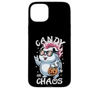 Spettrale Guinea Pig Punk Rocker Candy o Chaos Halloween Custodia per iPhone 15 Plus
