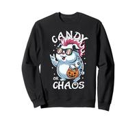 Spettrale Guinea Pig Punk Rocker Candy o Chaos Halloween Felpa