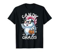 Spettrale Guinea Pig Punk Rocker Candy o Chaos Halloween Maglietta