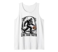 Spettrale Halloween Bigfoot Vivi la Tua verità Inspiring Cryptid Canotta