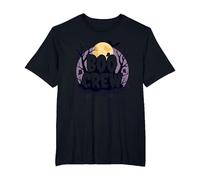 Spettrale Halloween Boo Crew Ghostly Moon Party Maglietta, Uomo Taglie Grandi, Nero, 6X Tall