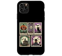 Spettrale Halloween Icone Zucche Fantasmi Scheletro Pipistrelli Arte Custodia per iPhone 11 Pro Max