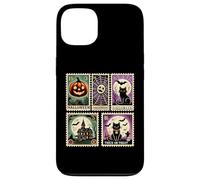 Spettrale Halloween Icone Zucche Fantasmi Scheletro Pipistrelli Arte Custodia per iPhone 13