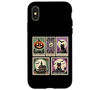 Spettrale Halloween Icone Zucche Fantasmi Scheletro Pipistrelli Arte Custodia per iPhone X/XS