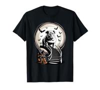 Spettrale Halloween Luna English Bulldog Bulldog Inglese Maglietta