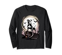 Spettrale Halloween Luna Staffordshire Bull Terrier Staffy Maglia a Manica