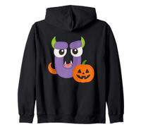 Spettrale Halloween Monster U Zucca Felpa con Cappuccio
