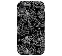 Spettrale Halloween Ragnatela Pattern Dark Academia Custodia per iPhone XR